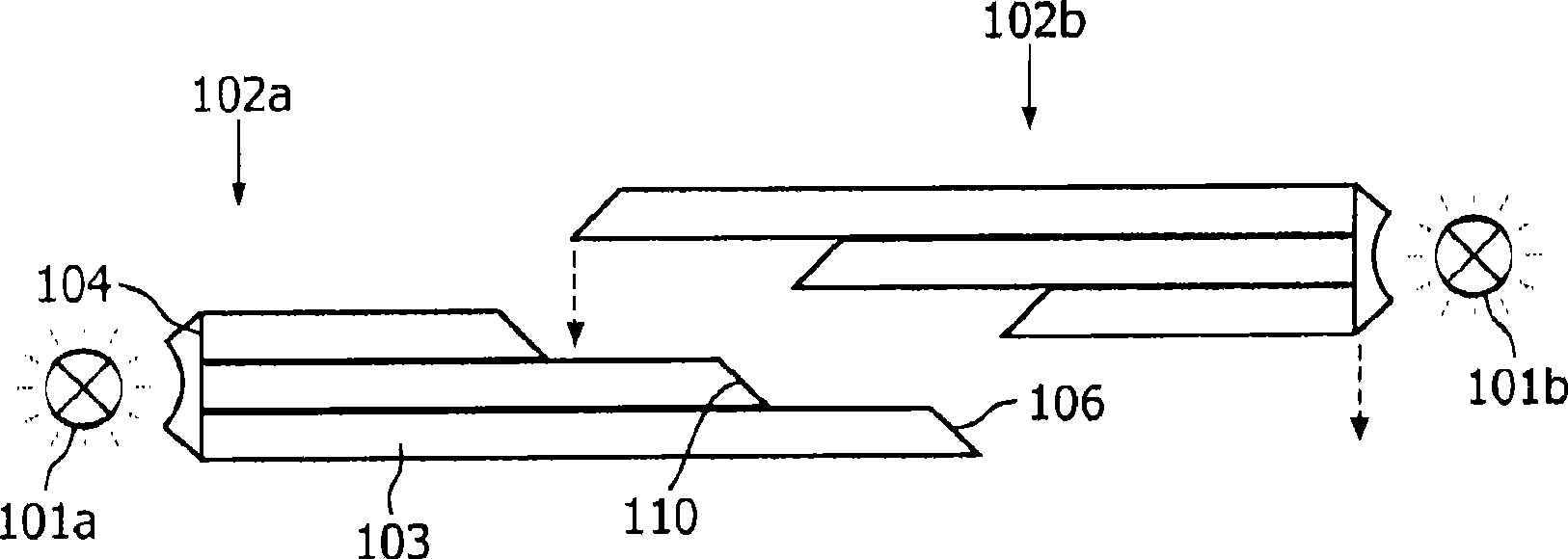 Improved waveguide and lighting device