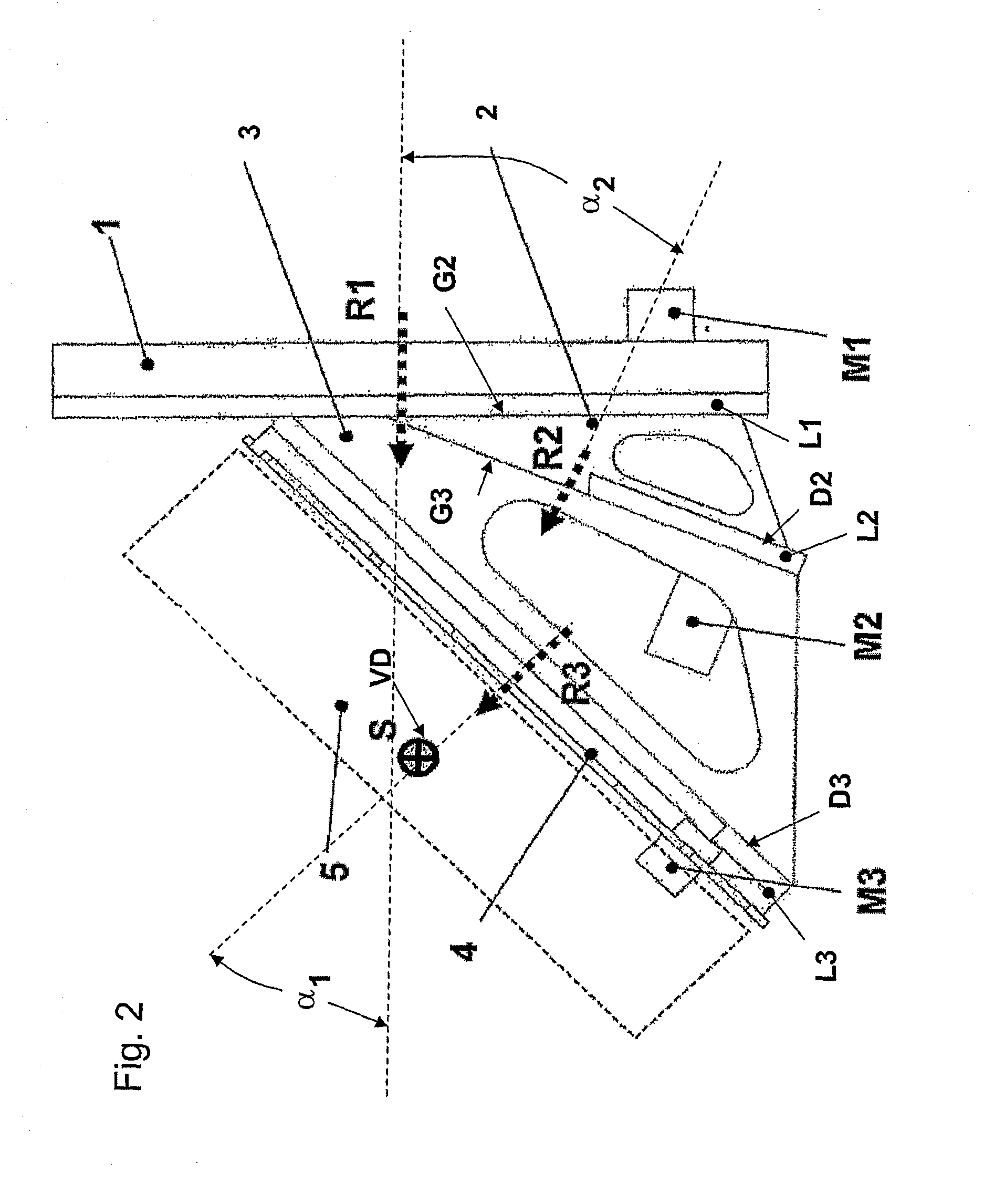 Holding Device for a Displaceable Sensor