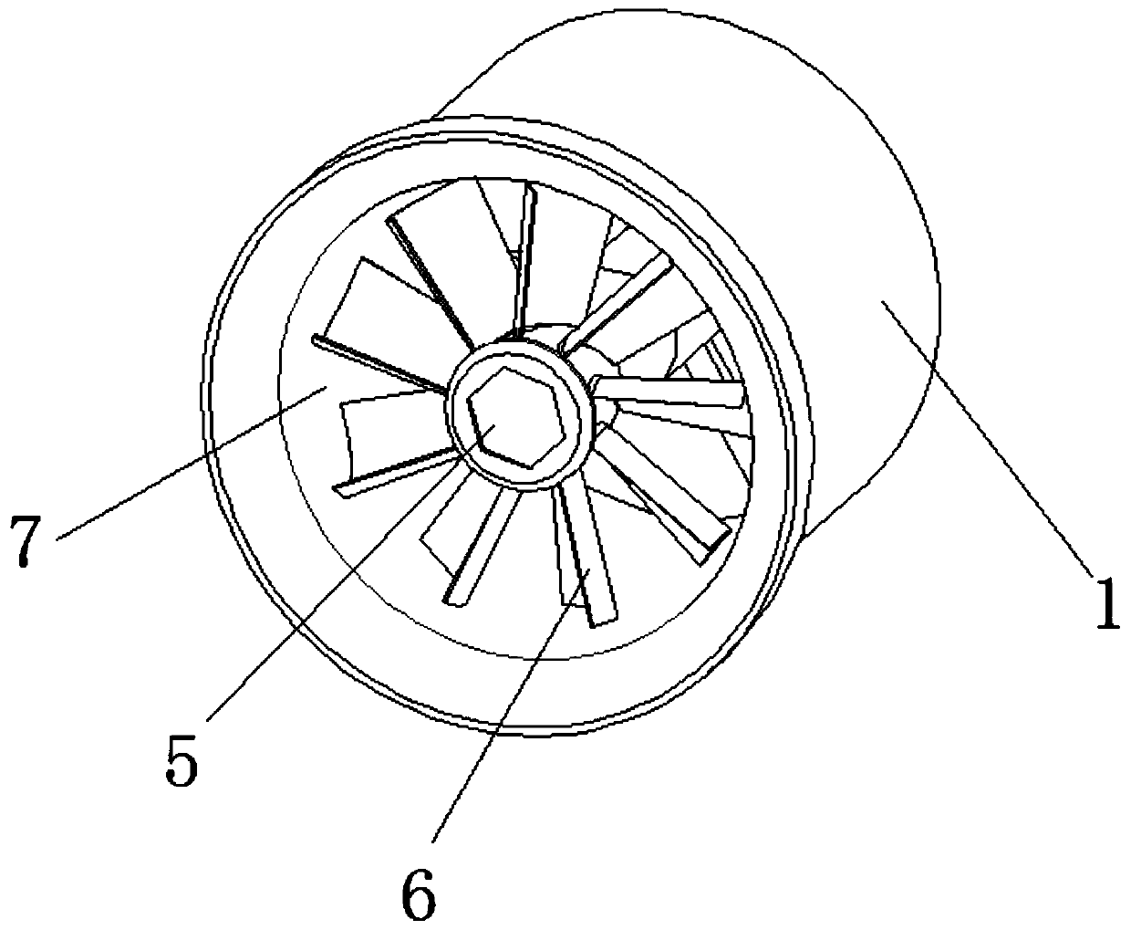 Small water head water turbine blade profile