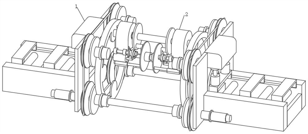 Winding device for columnar object packaging structure