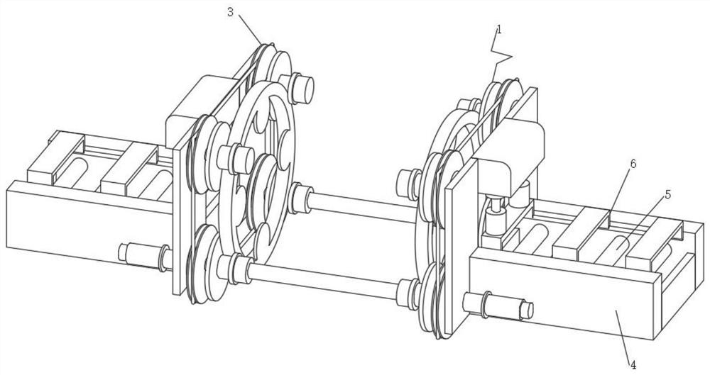 Winding device for columnar object packaging structure