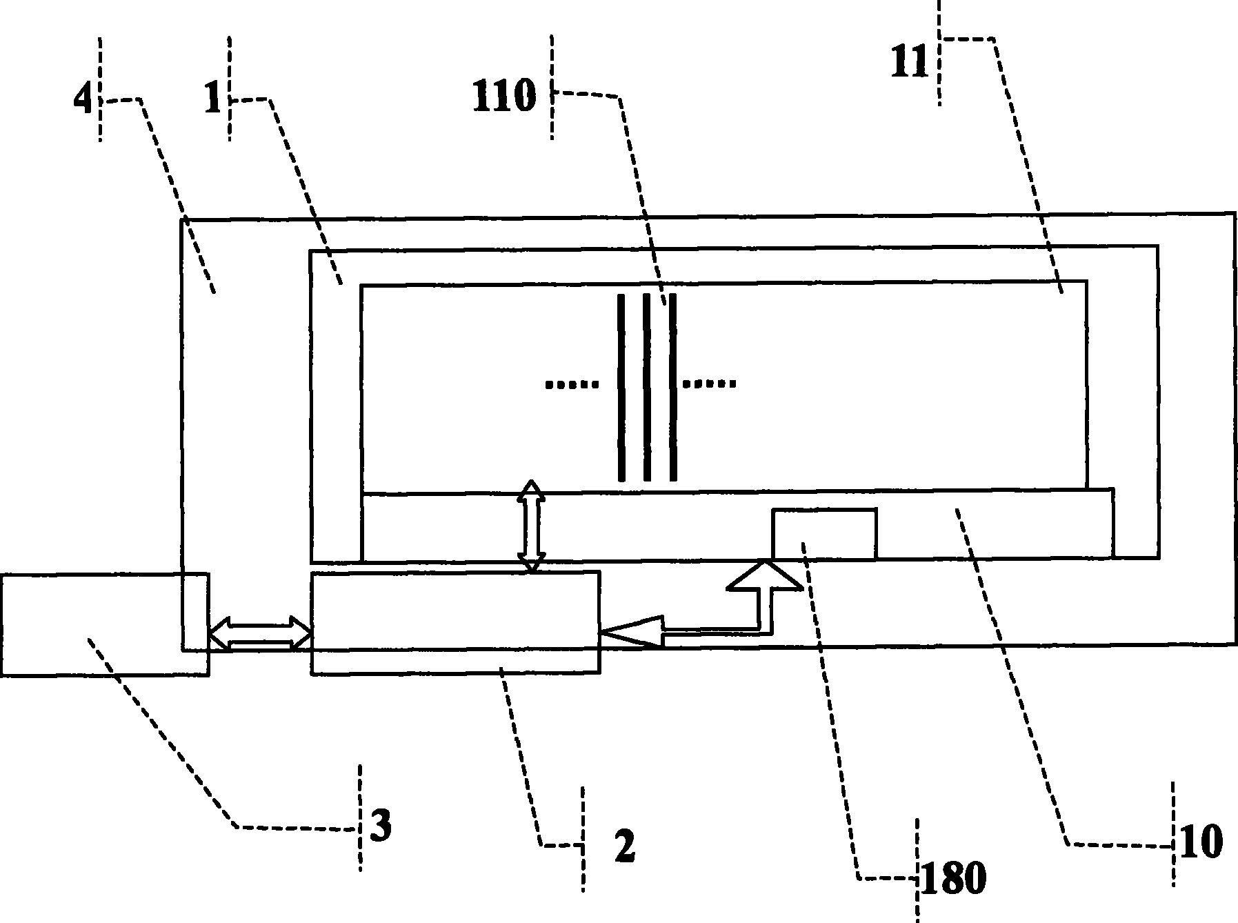 Transparent concealed display