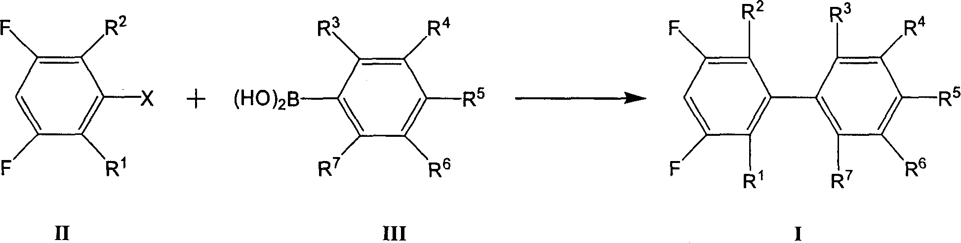 Preparation method of 3,5-difluoro biphenyl derivative