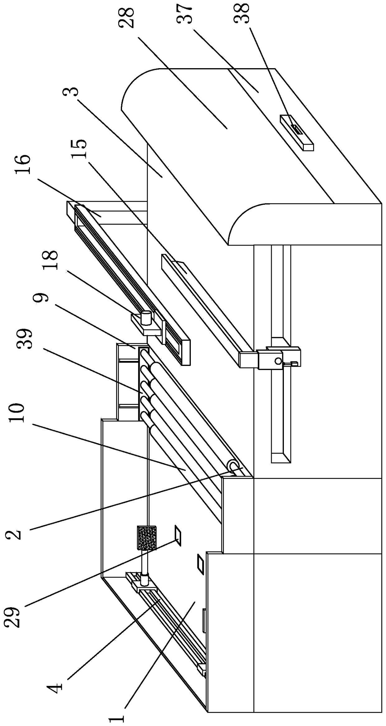 A cutting device used in aluminum processing and production