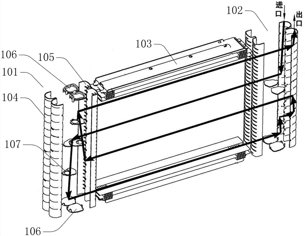 Collecting pipe and parallel flow evaporator using same