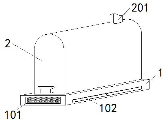 Comprehensive air inlet device of household garbage incinerator