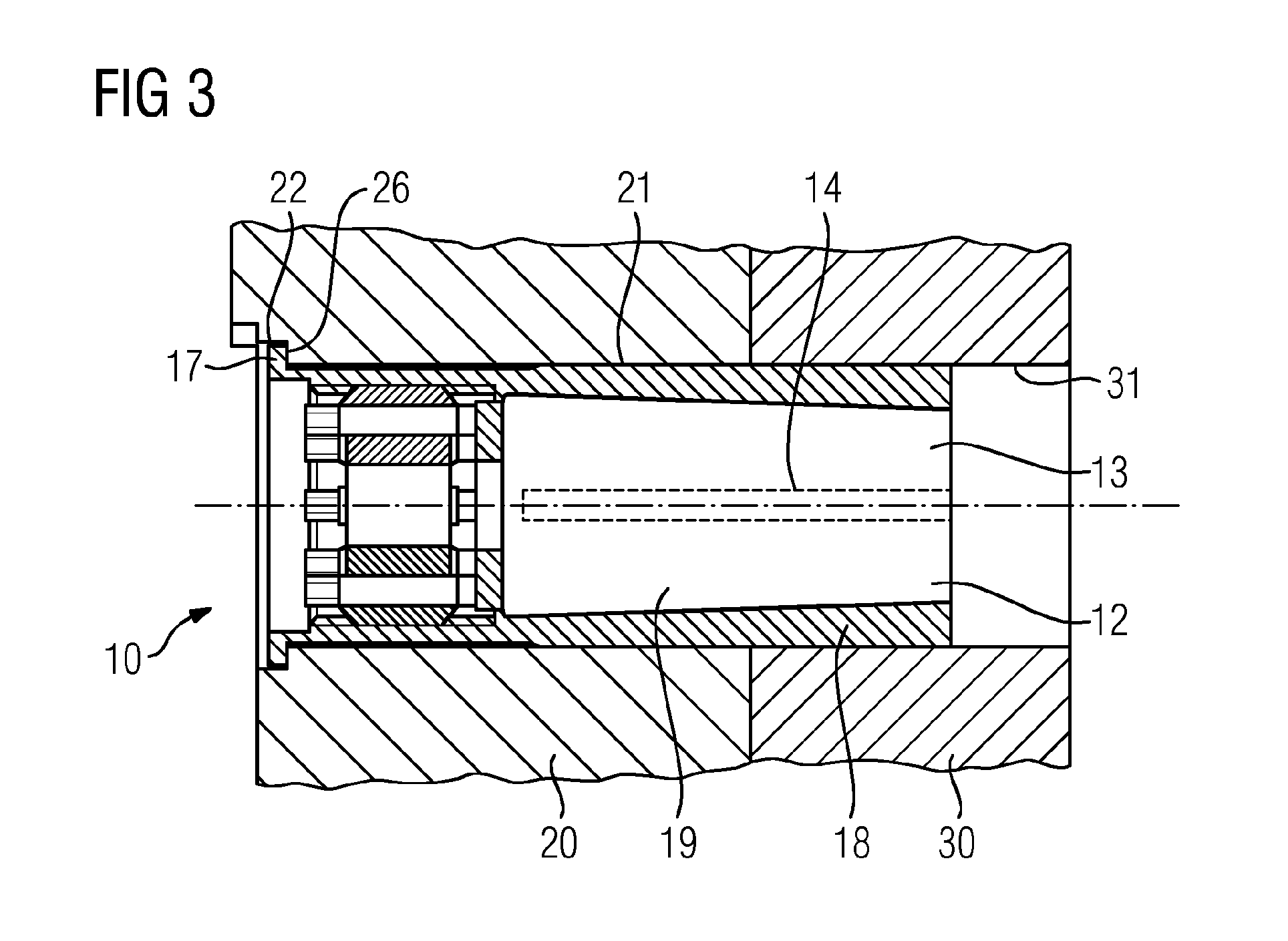 Coupling device for connecting a clutch to a turbine train