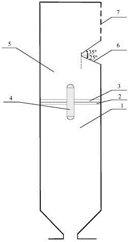 Boiler water circulation device with middle mixing headers and pressure balance pipes