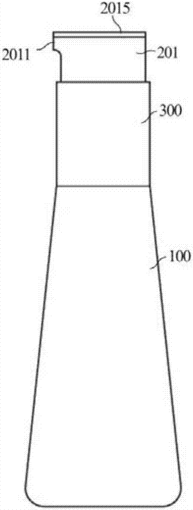 Separate quantitative pump head and its pump bottle