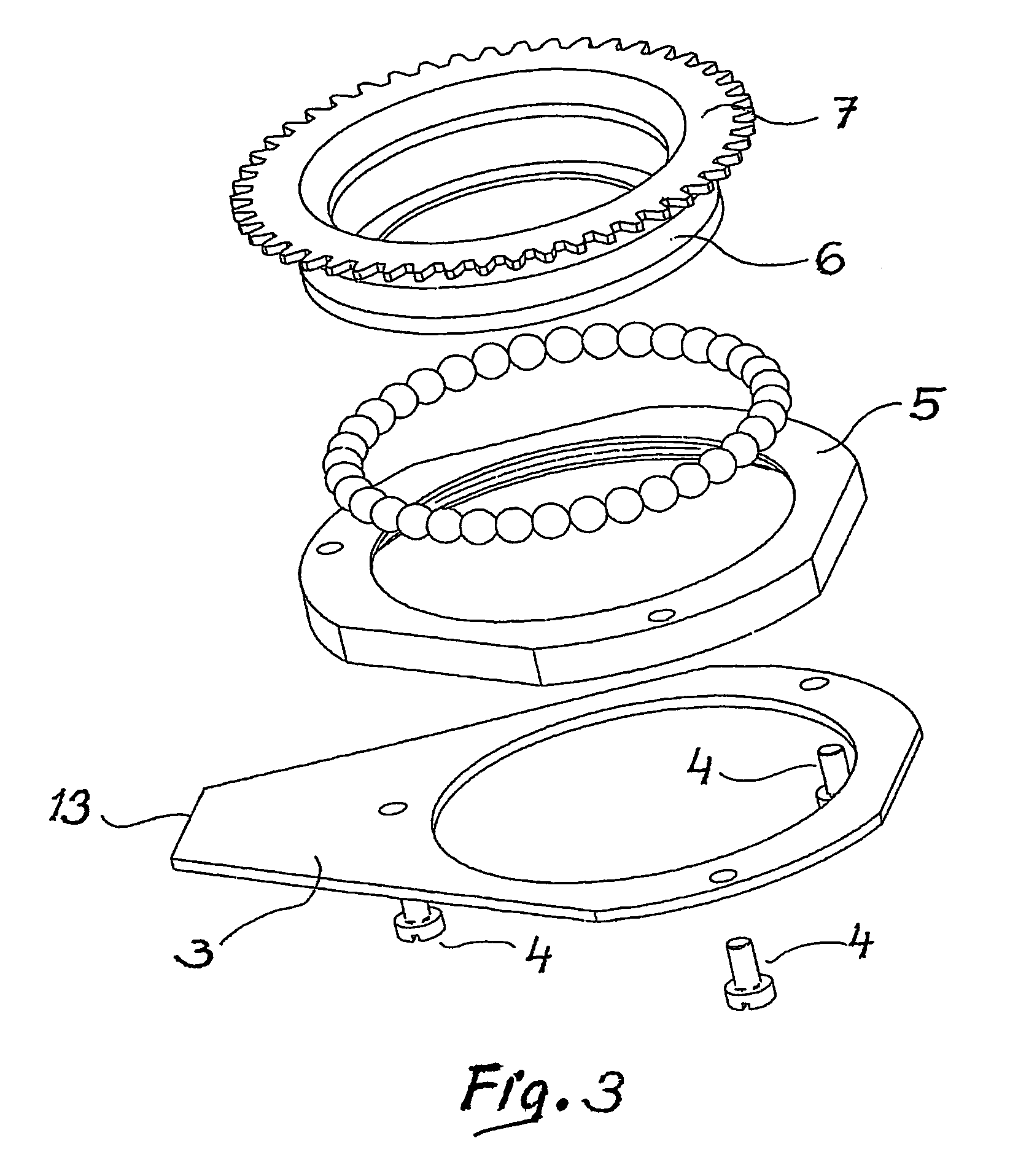 Equipment for a change of rotary gobos