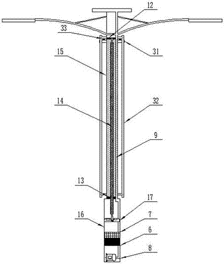 Self-cleaning street lamp with effects of absorbing haze, inhibiting bacteria and purifying air