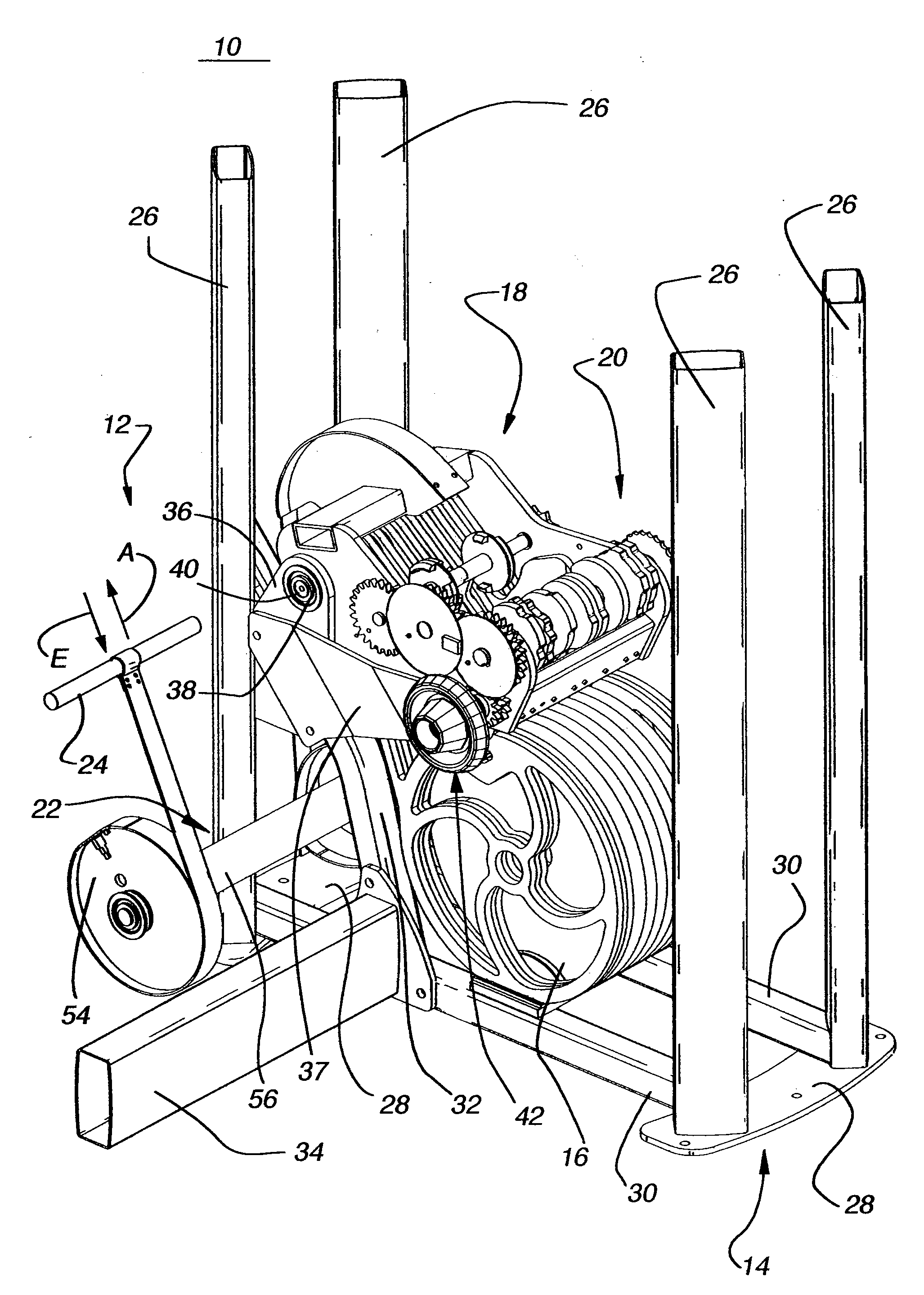 Exercise machine having rotatable weight selection index