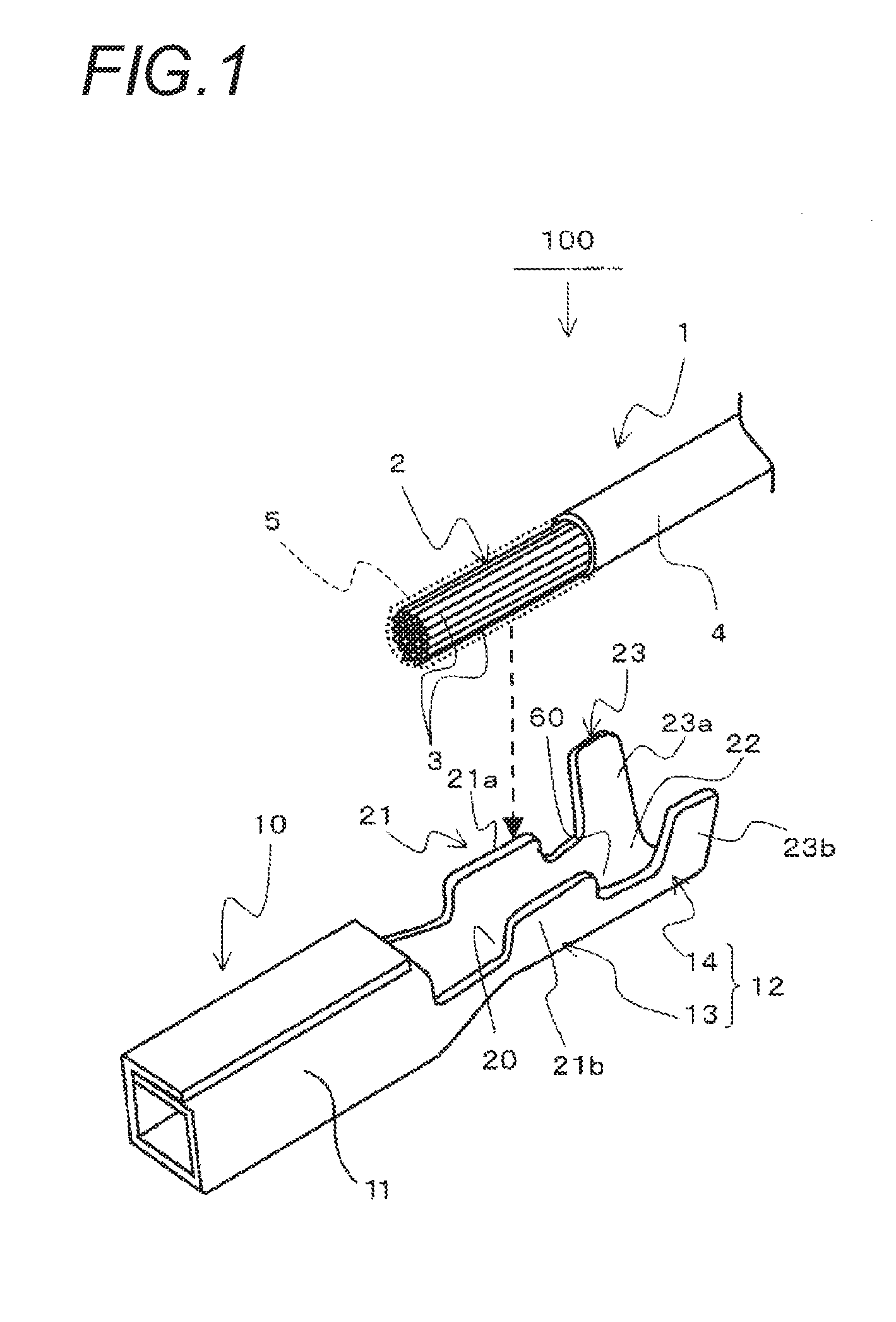 Aluminum Electrical Wire with Crimped Terminal and Method for Producing Aluminum Electrical Wire with Crimped Terminal