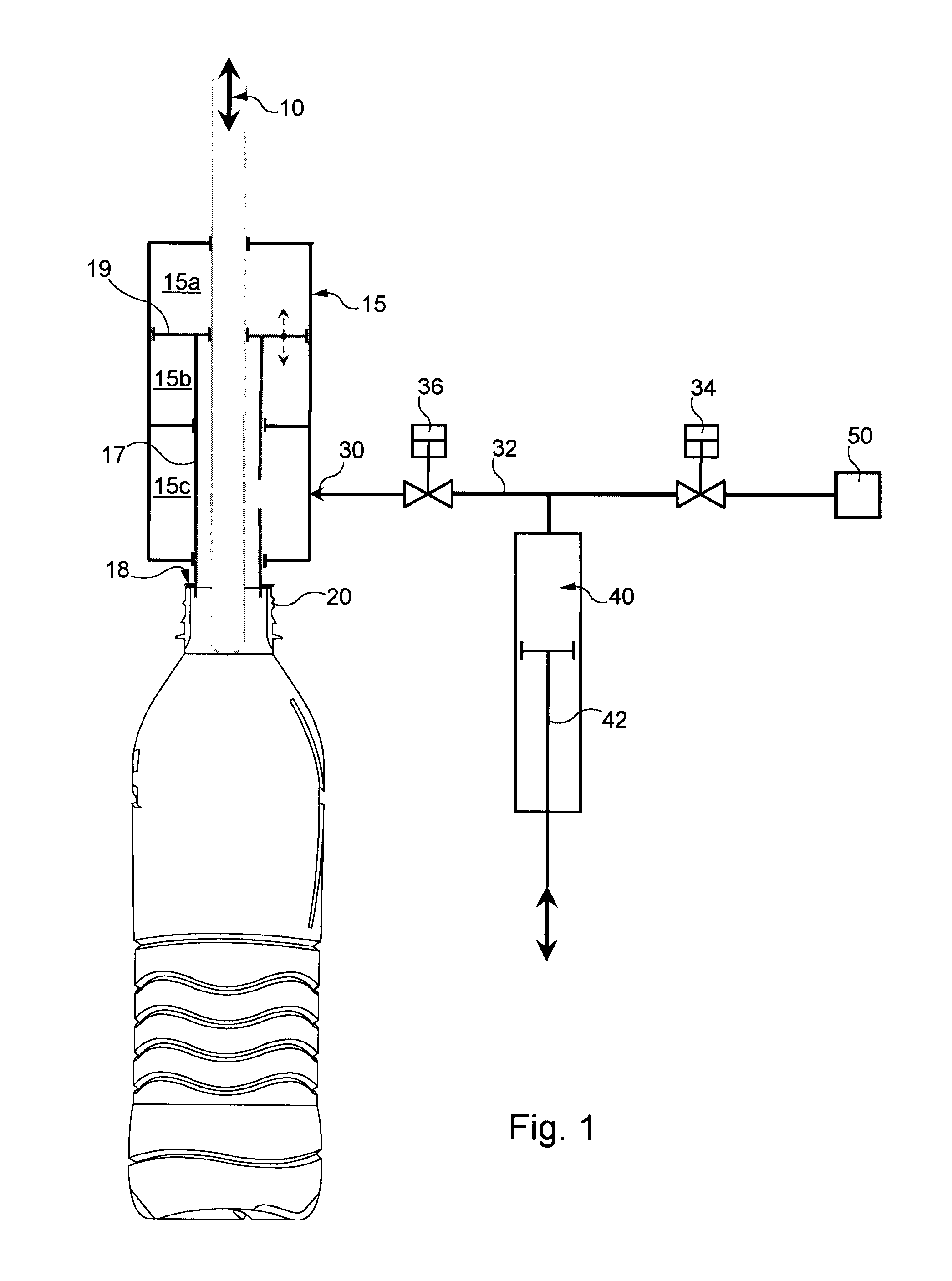 Device for packaging a liquid food product