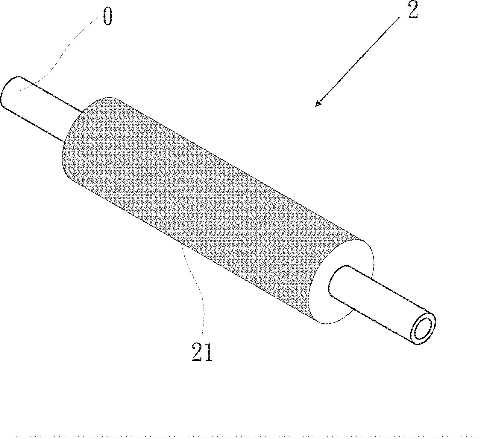 Improved rubber roll device and manufacturing method thereof