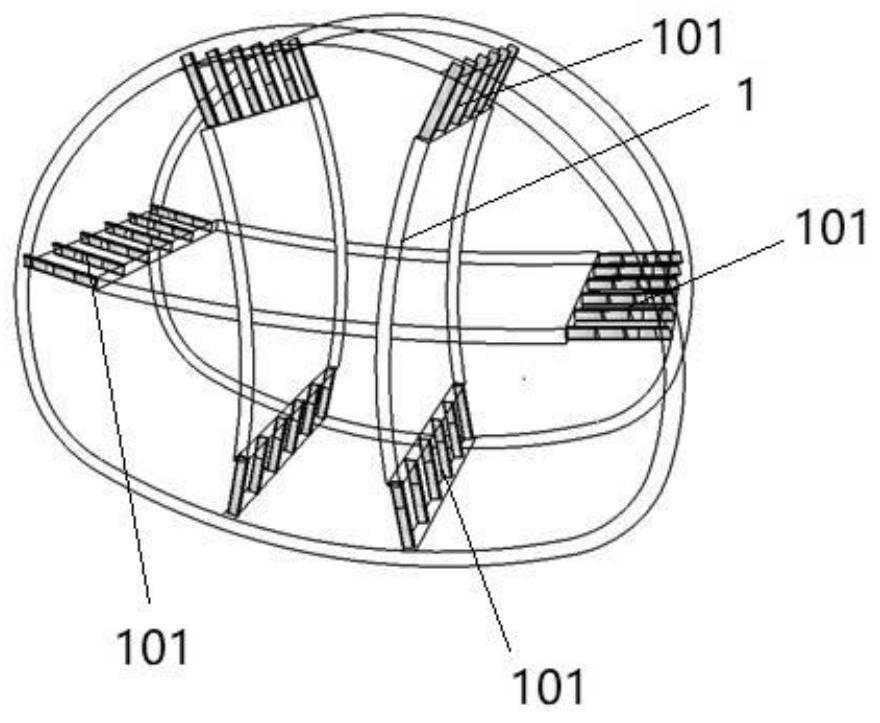 The construction method of split self-propelled formwork trolley for the second lining vault of long-span subway tunnel