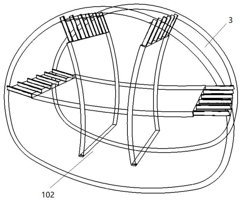 The construction method of split self-propelled formwork trolley for the second lining vault of long-span subway tunnel