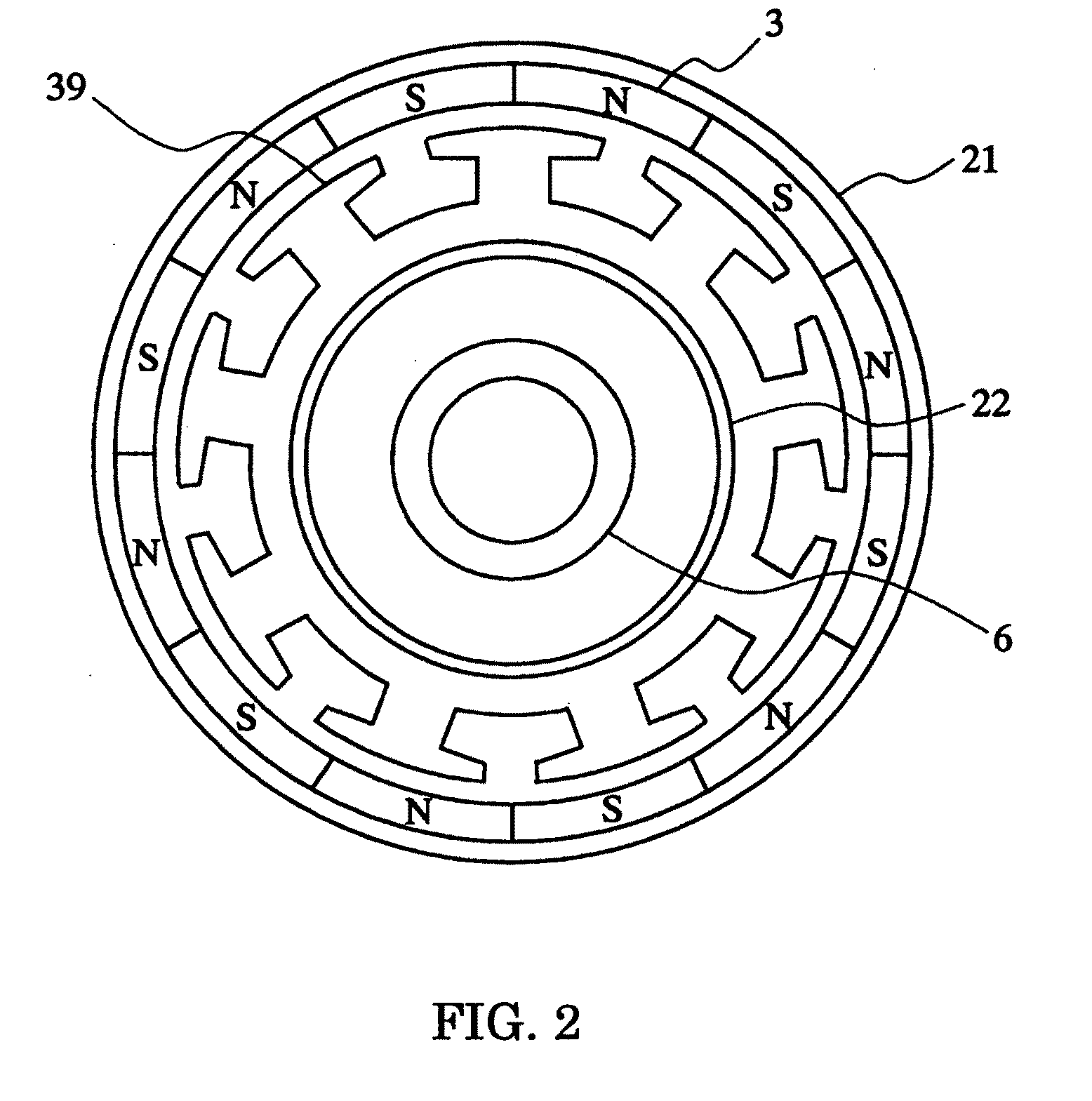 Magnetic member, motor device, magnetizing method, and storage device