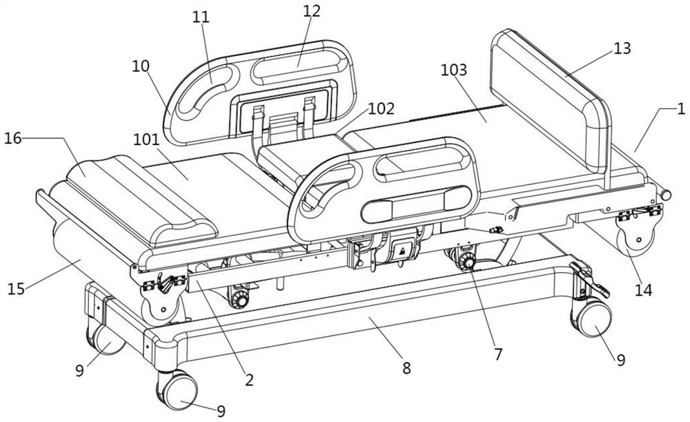 Calculus removing auxiliary bed