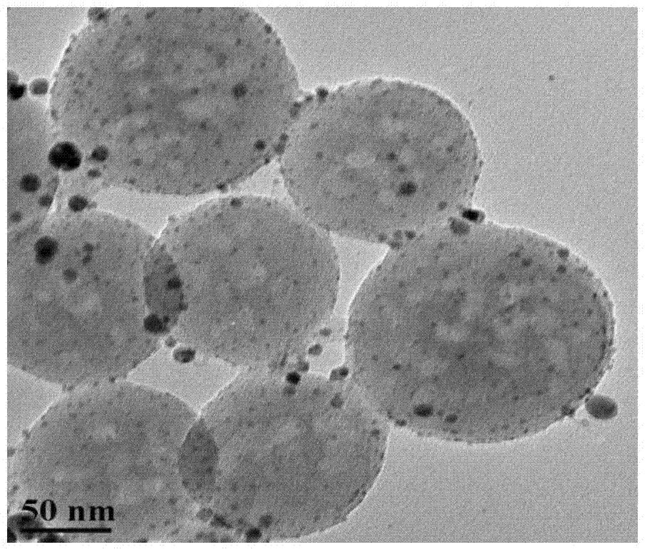 Amphiphilic polymer/ Ag nano composite microsphere preparation method