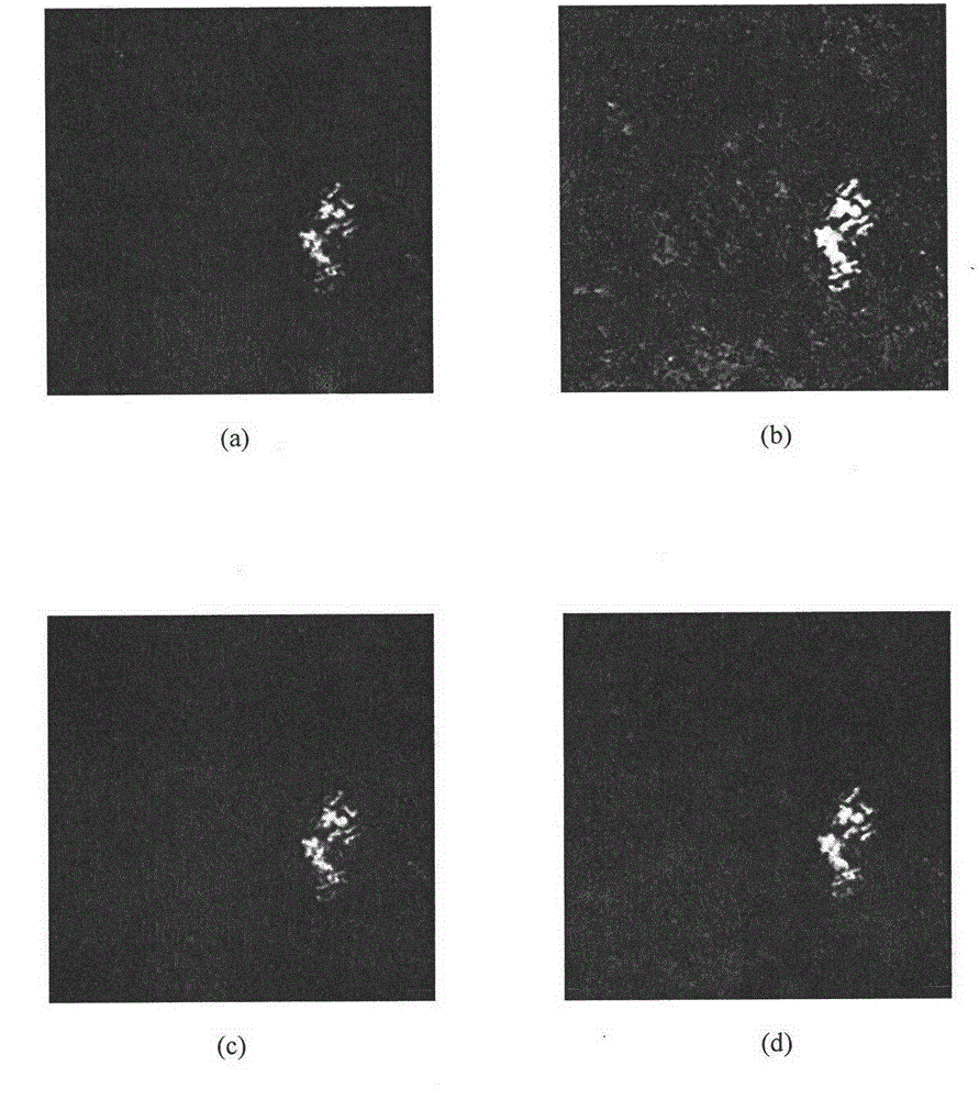 Synthetic aperture radar (SAR) image change detection difference chart generation method based on contourlet transform