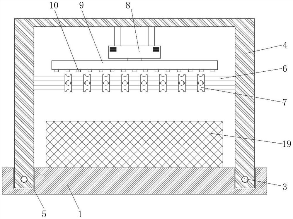 Dyeing pool with pre-dedusting treatment device for yarn processing