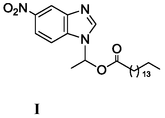 A kind of lipase-catalyzed method for synthesizing 1-(6-nitrobenzimidazolyl) ethyl palmitate on-line