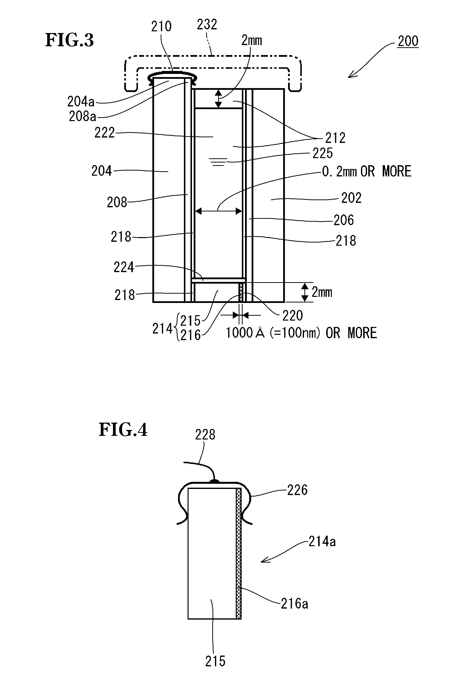 Electronic device and metal thin film-provided spacer