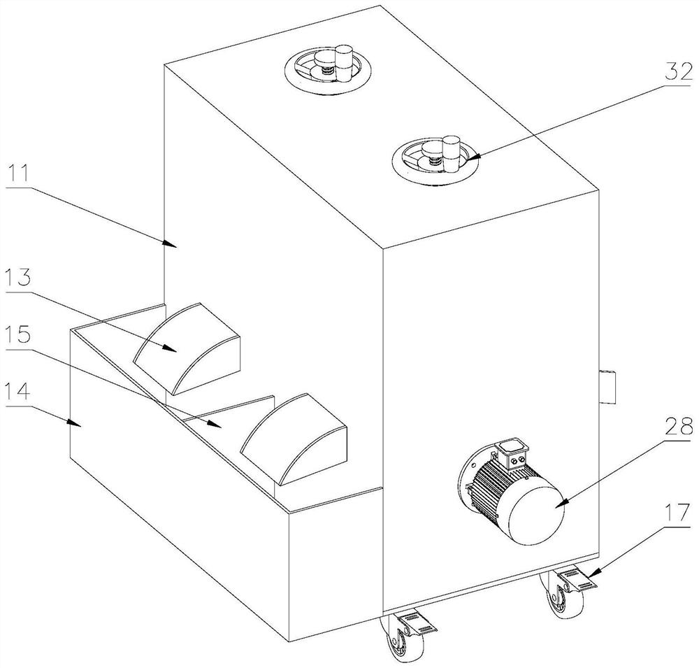 A waste cable peeling and recycling device