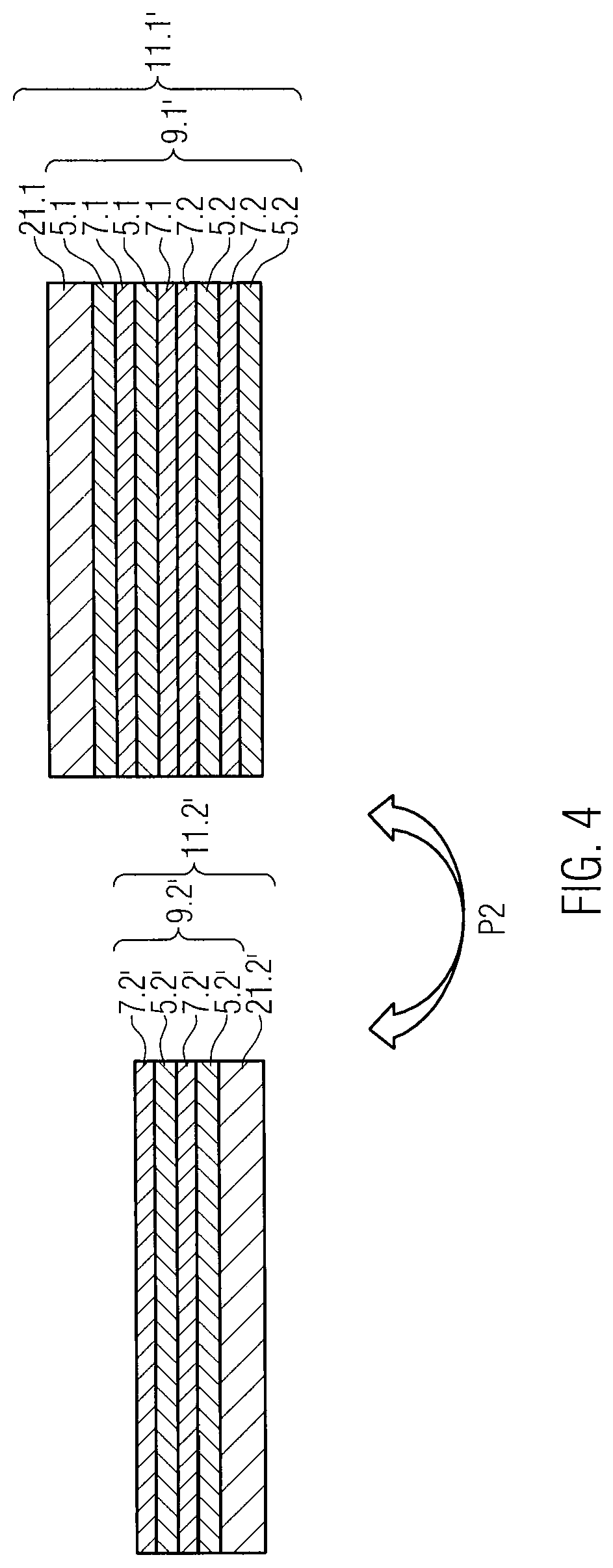 Substrate-transferred stacked optical coatings