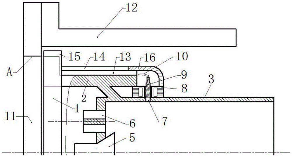 Mounting device for pressure fluctuation sensor and combustion chamber equipped with the same