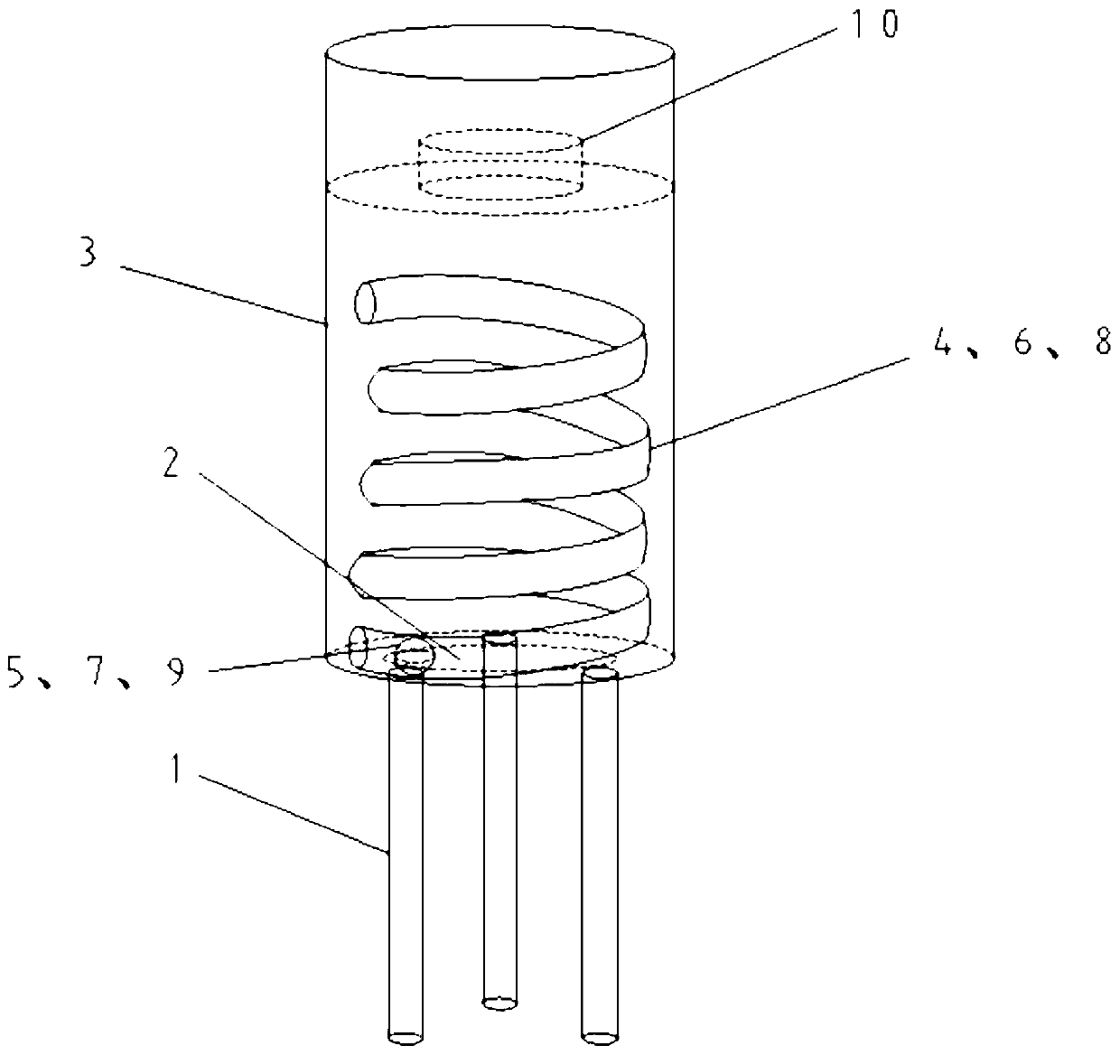 Self-generating tide level observation device for tide gauge well