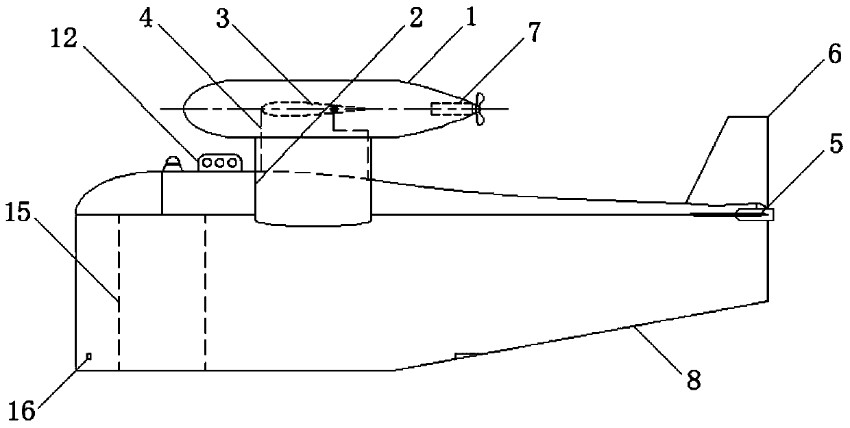 Vertical type operable underwater towed vehicle with stable course