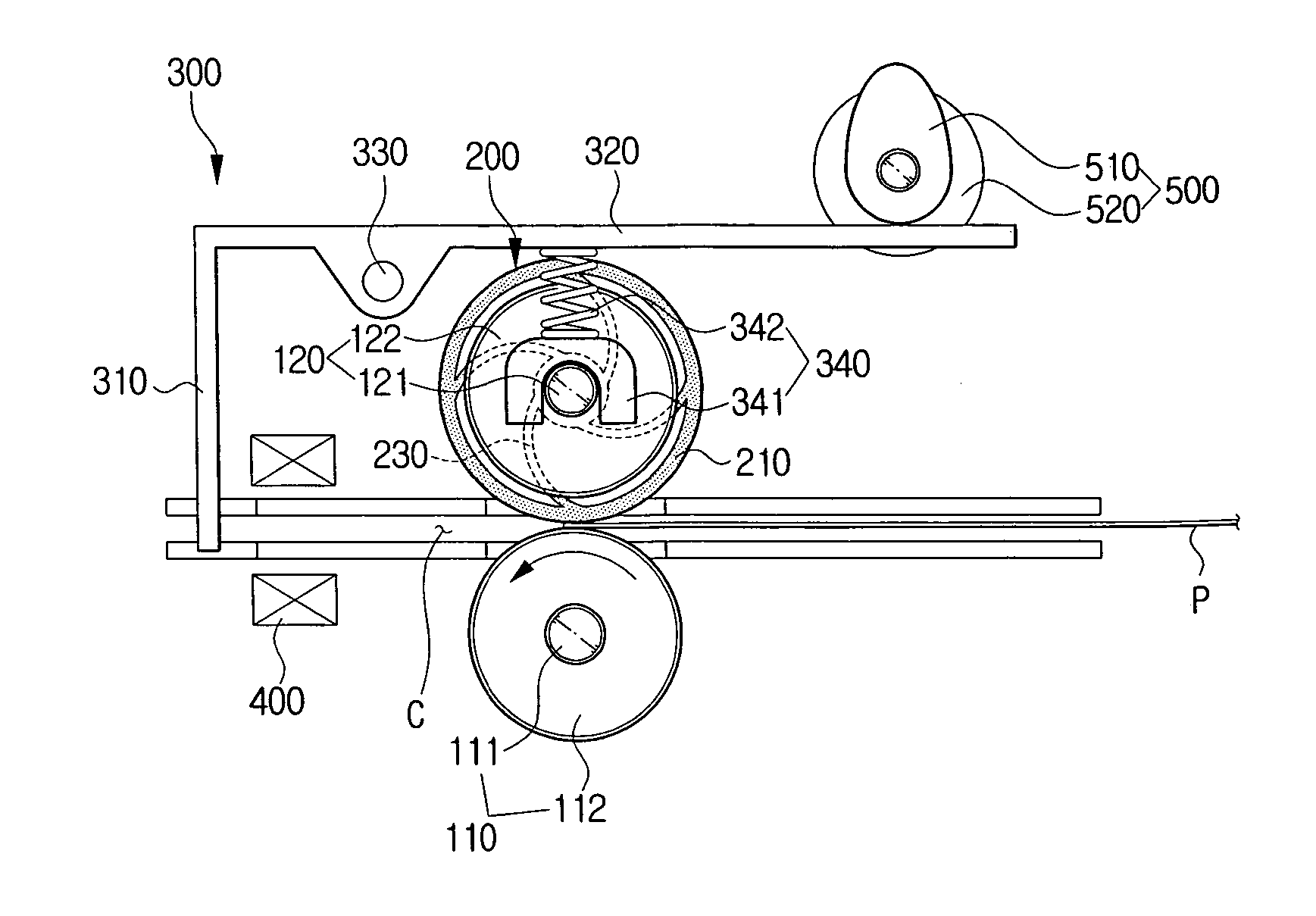 Paper feeding apparatus for image forming apparatus