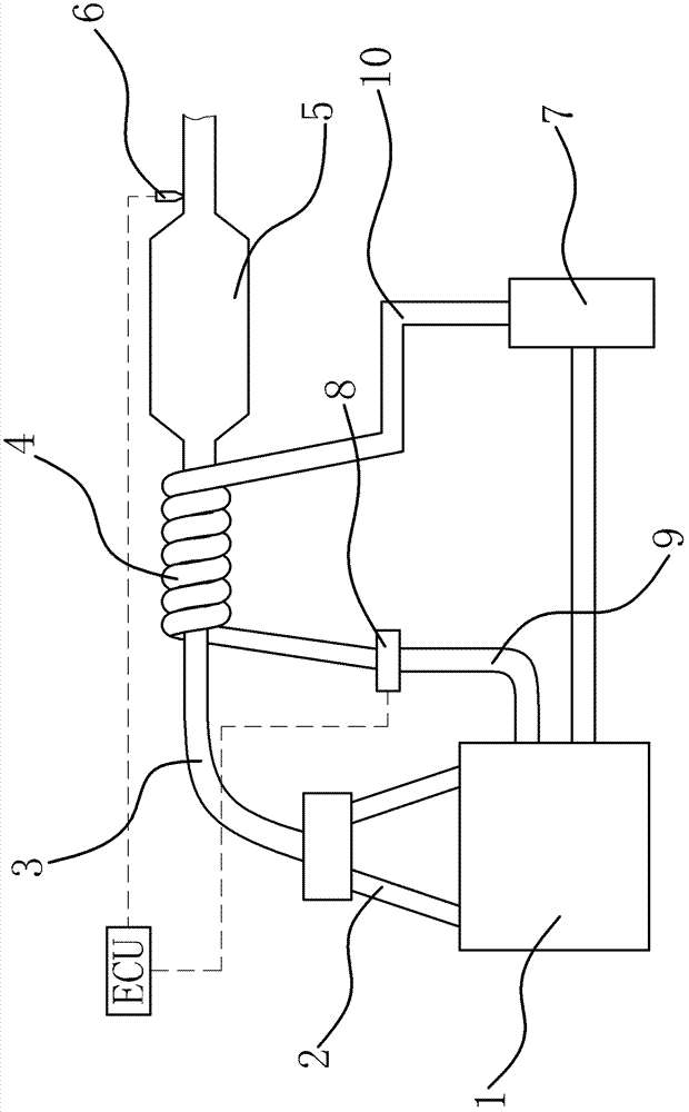 Three-way catalytic reactor protecting system for automobile