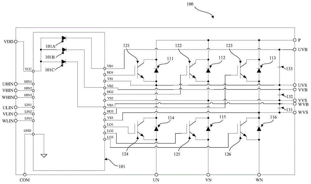 Overcurrent protection device, intelligent power module and frequency-conversion household appliance