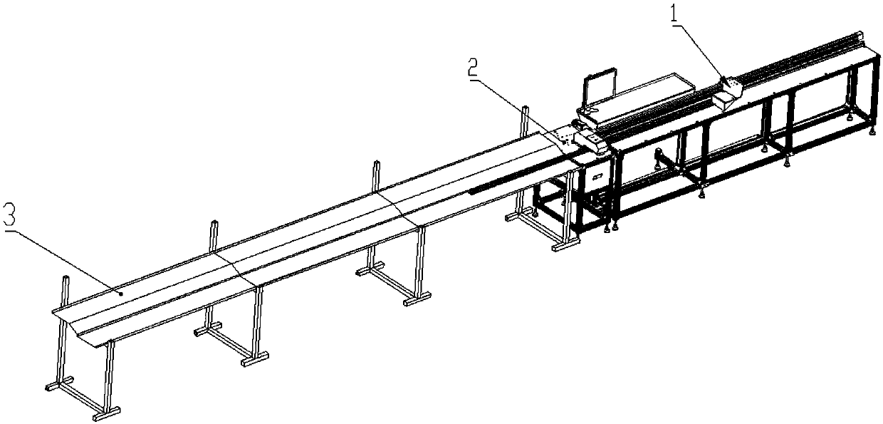 Hollow glass spacing strip cutting machine