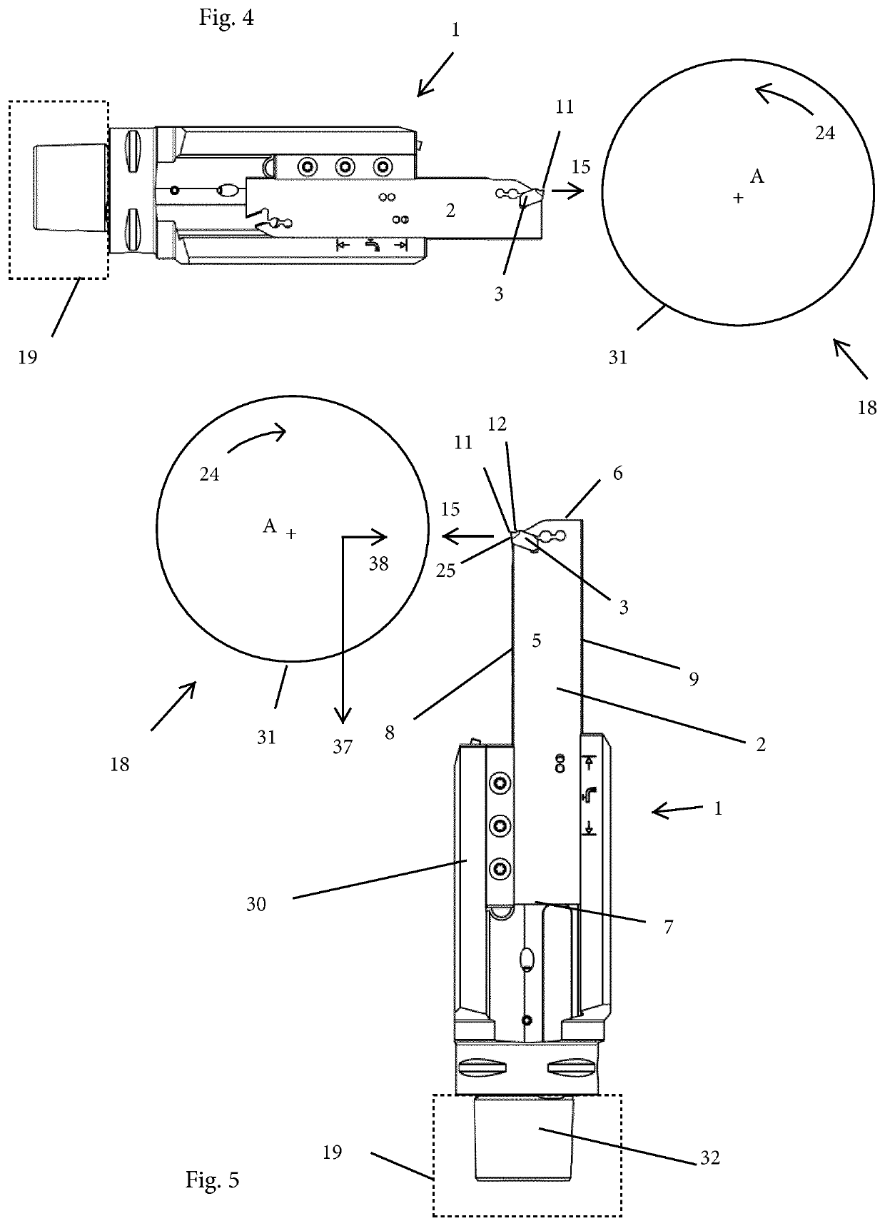Method of machining a groove