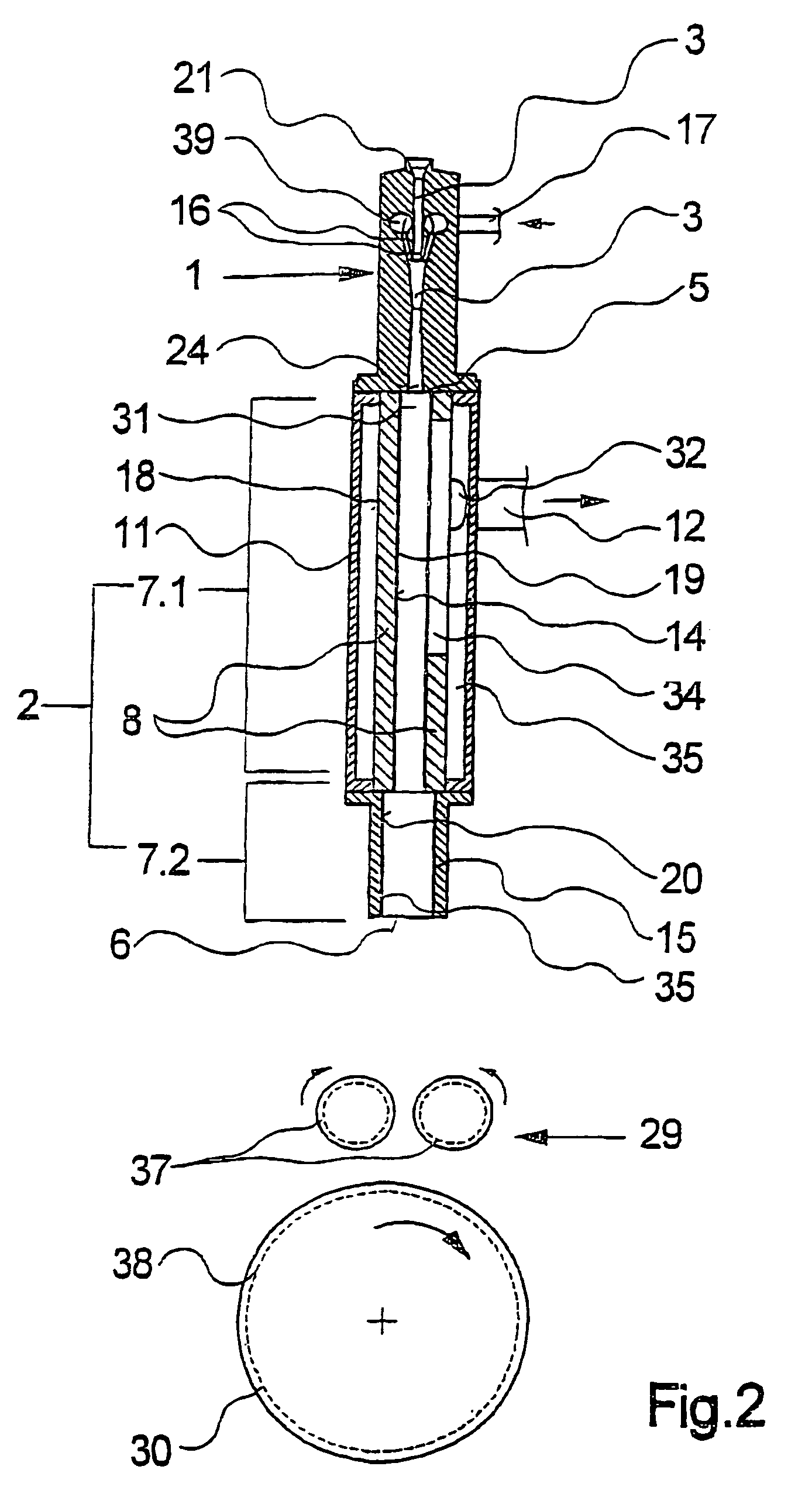 Device for compression crimping