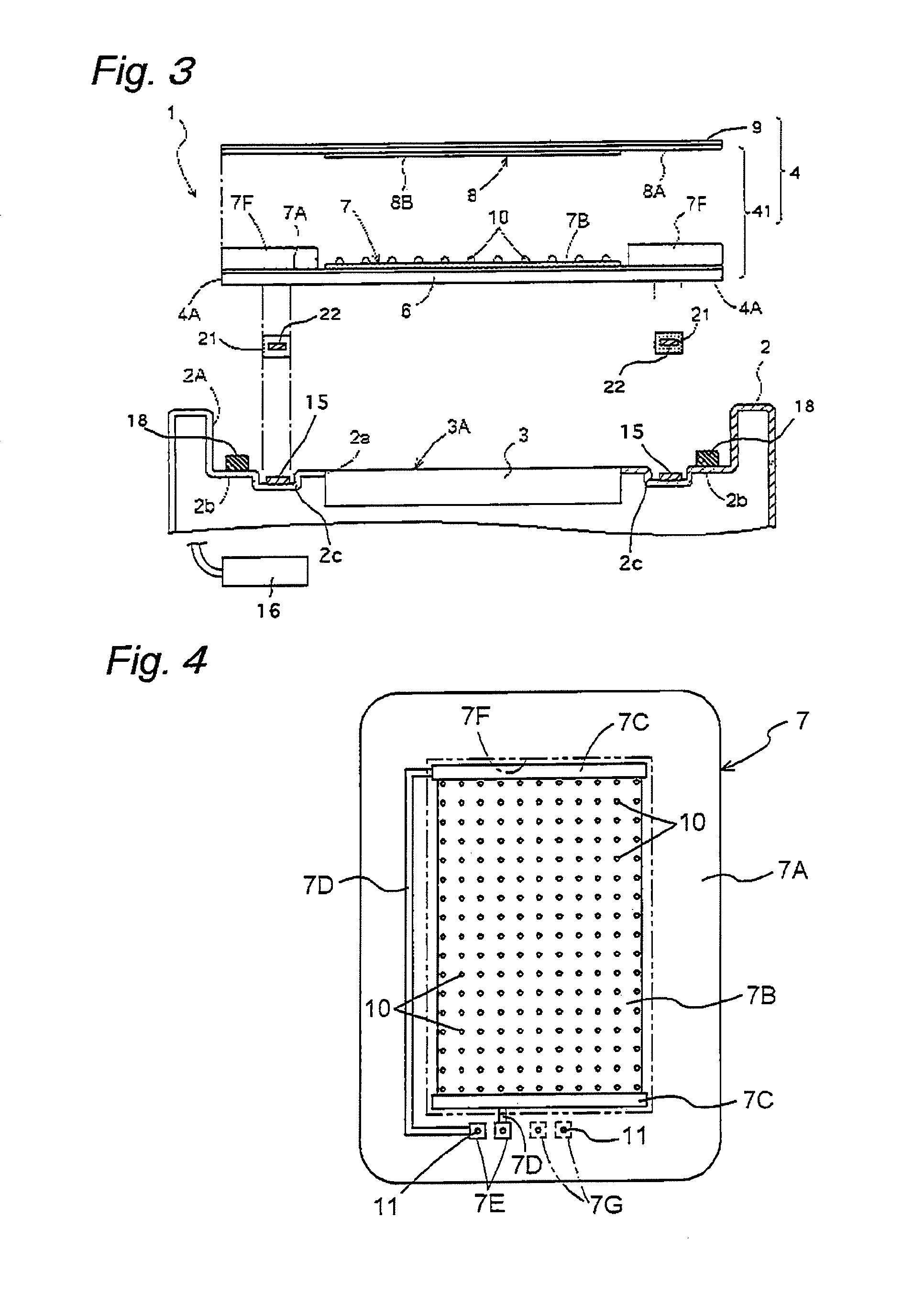 Mount structure of touch panel with vibration function
