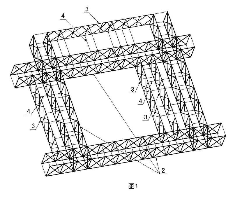 Assembly type variable steel girder platform, distribution method and assembly method thereof