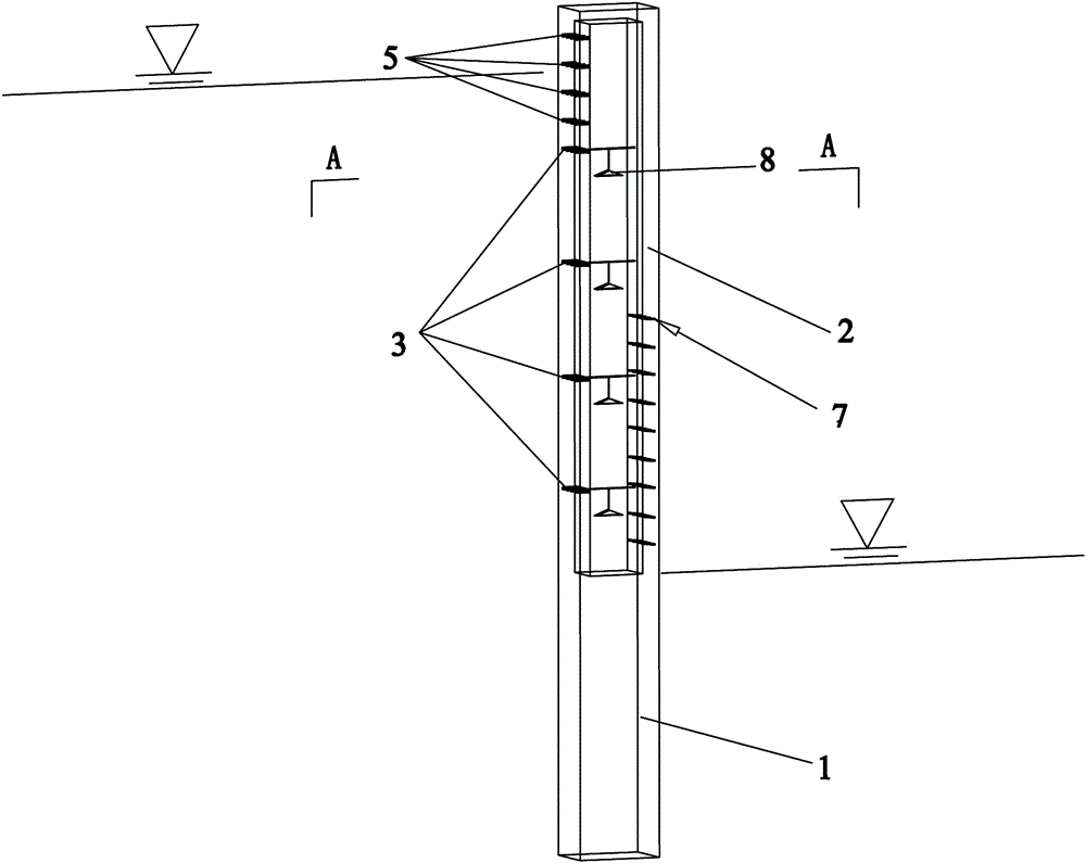 A drainage anti-slide pile with automatic adjustment of water level and its construction method