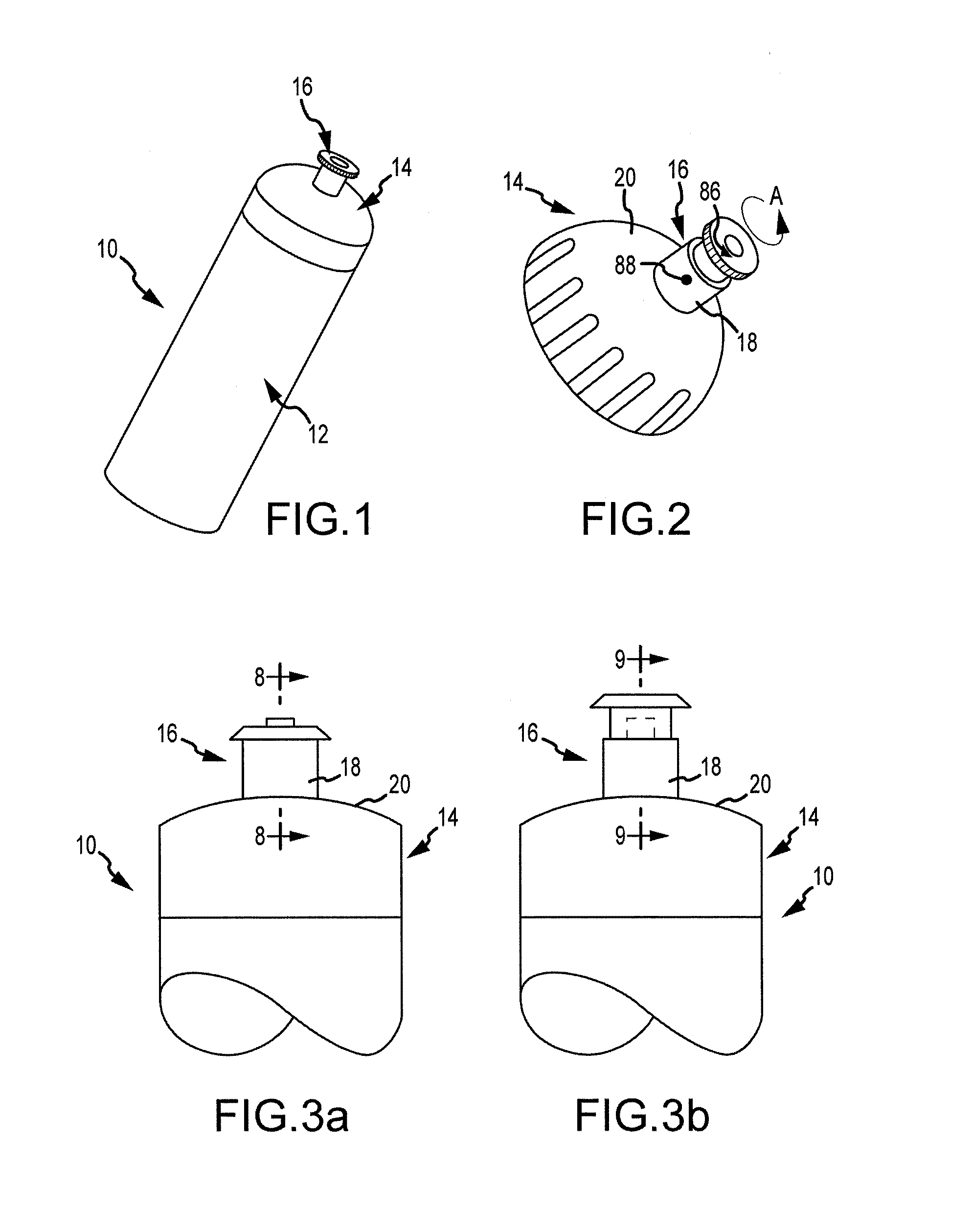 Fluid container closure mechanism with detachable valve assembly