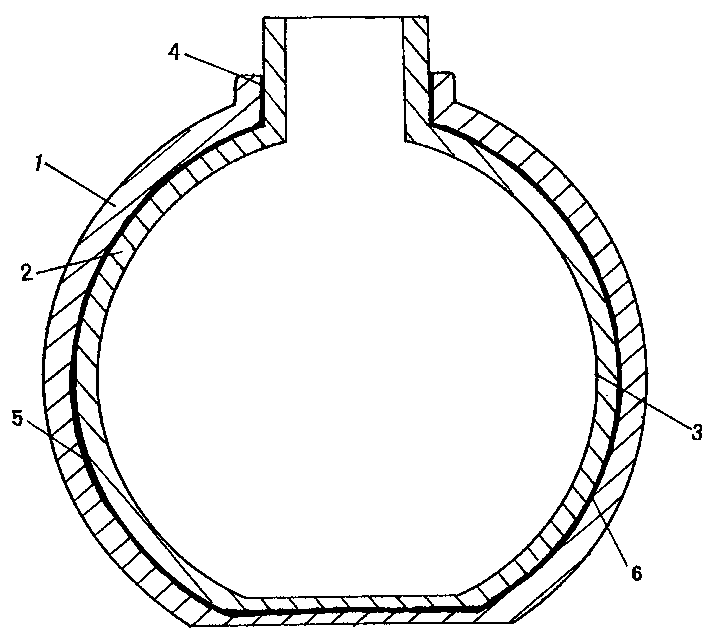 Ceramic inner tube metal container and producing method thereof