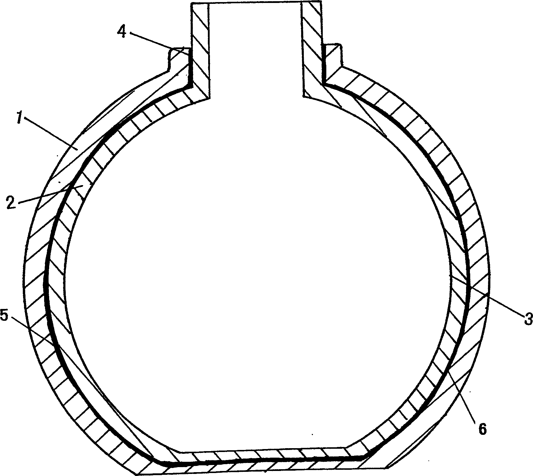 Ceramic inner tube metal container and producing method thereof