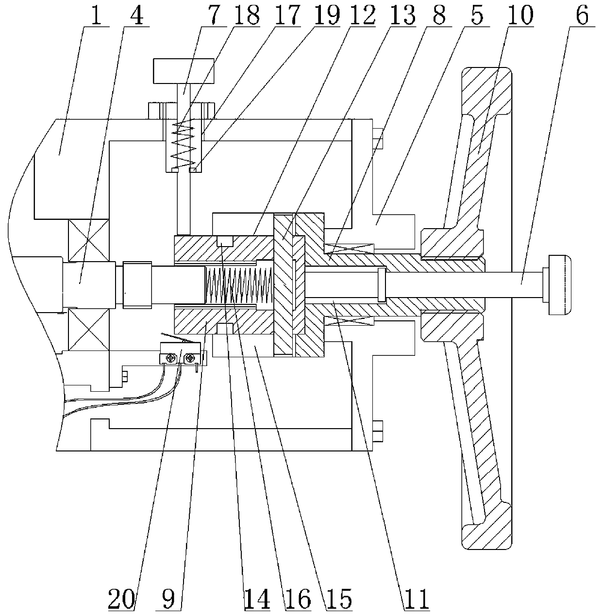 Manual engagement and disengagement mechanism of electric actuator
