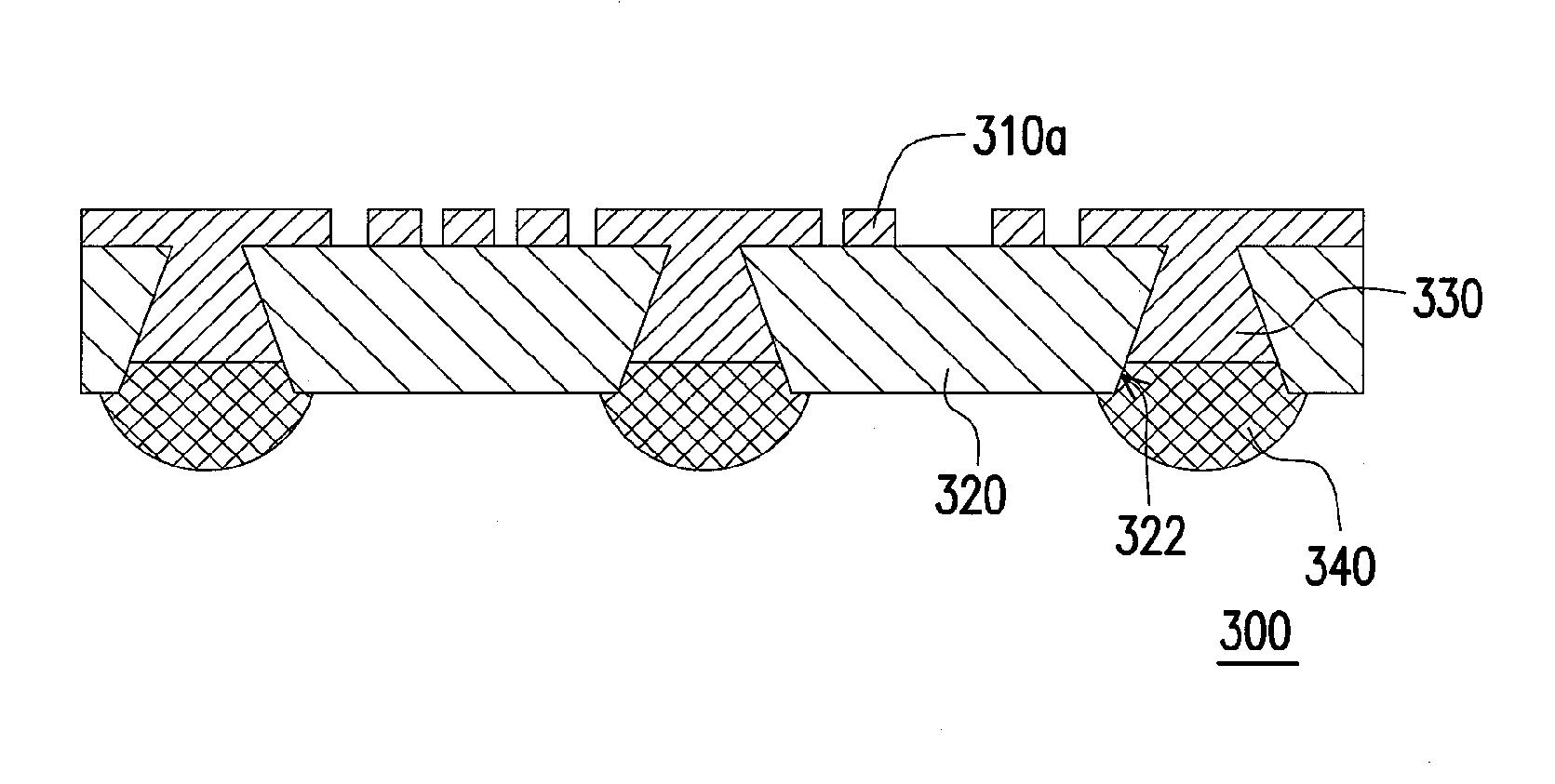 Method for fabricating circuit board structure with concave conductive cylinders