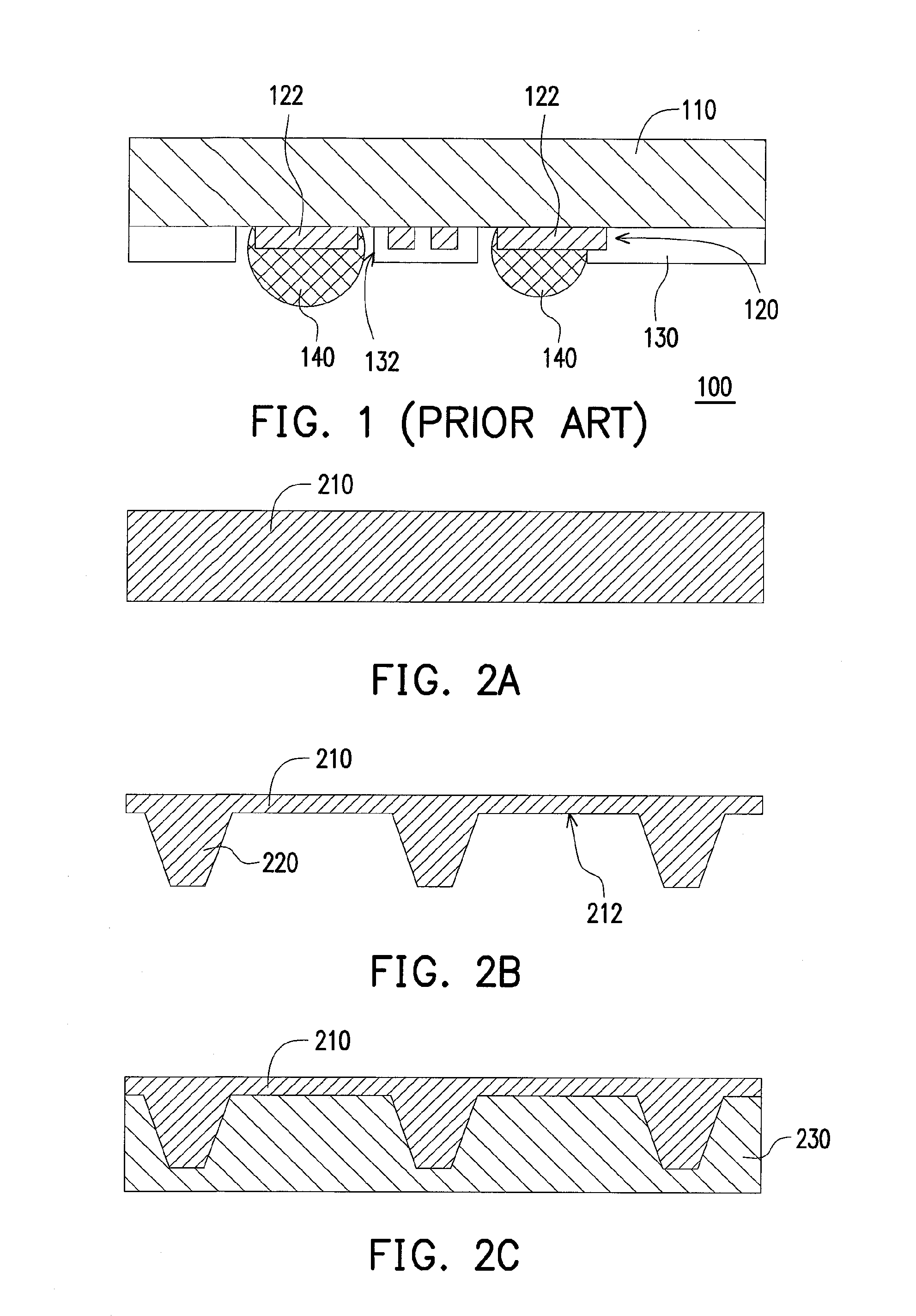 Method for fabricating circuit board structure with concave conductive cylinders