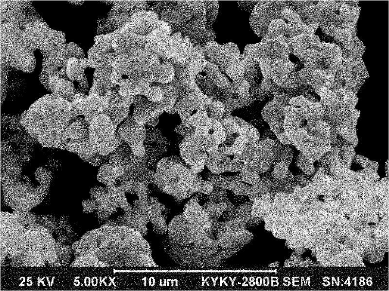 Nickel powder with large furnace safety supervision system (FSSS) particle size and preparation method thereof