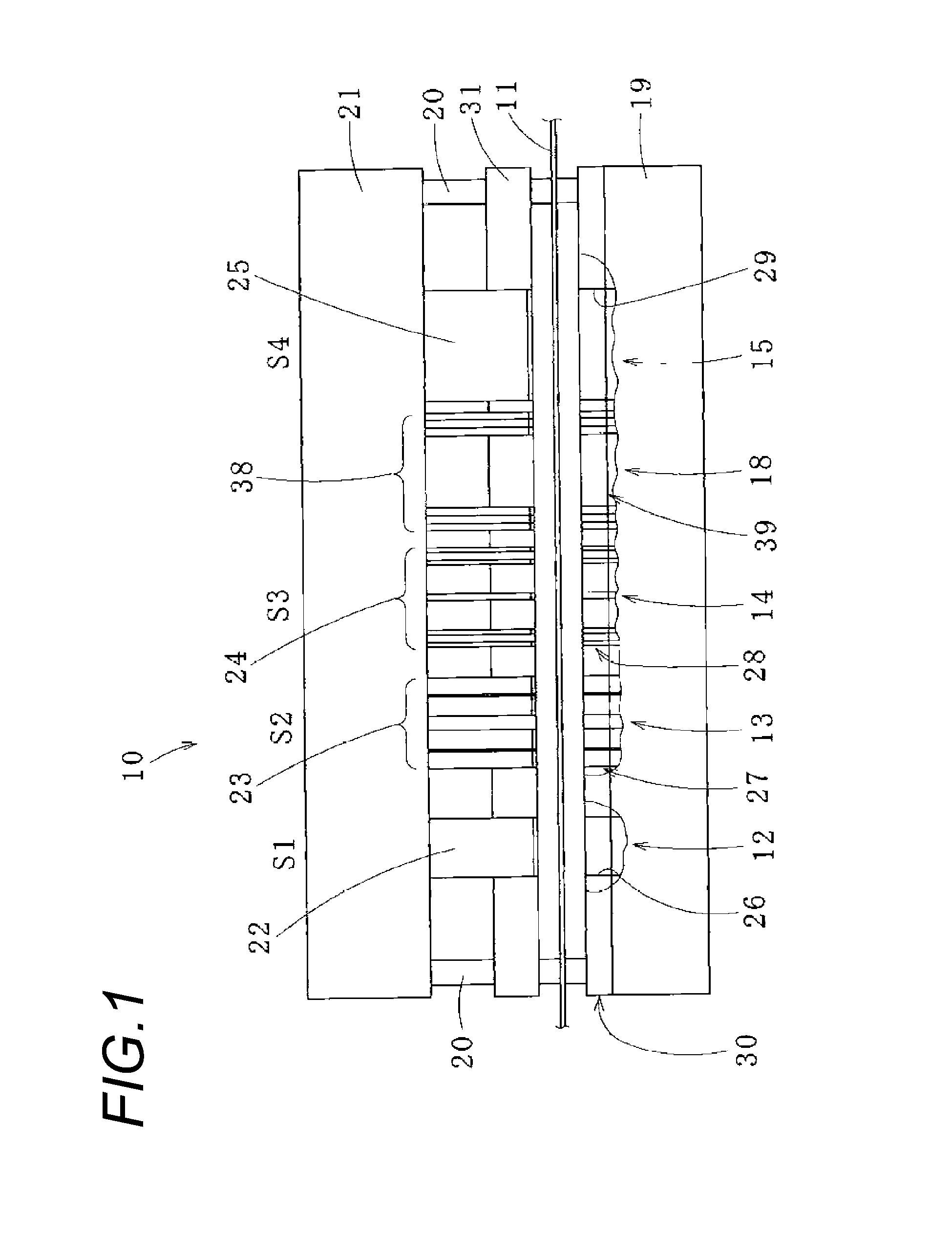 Laminated iron core manufacturing method and blanking die apparatus